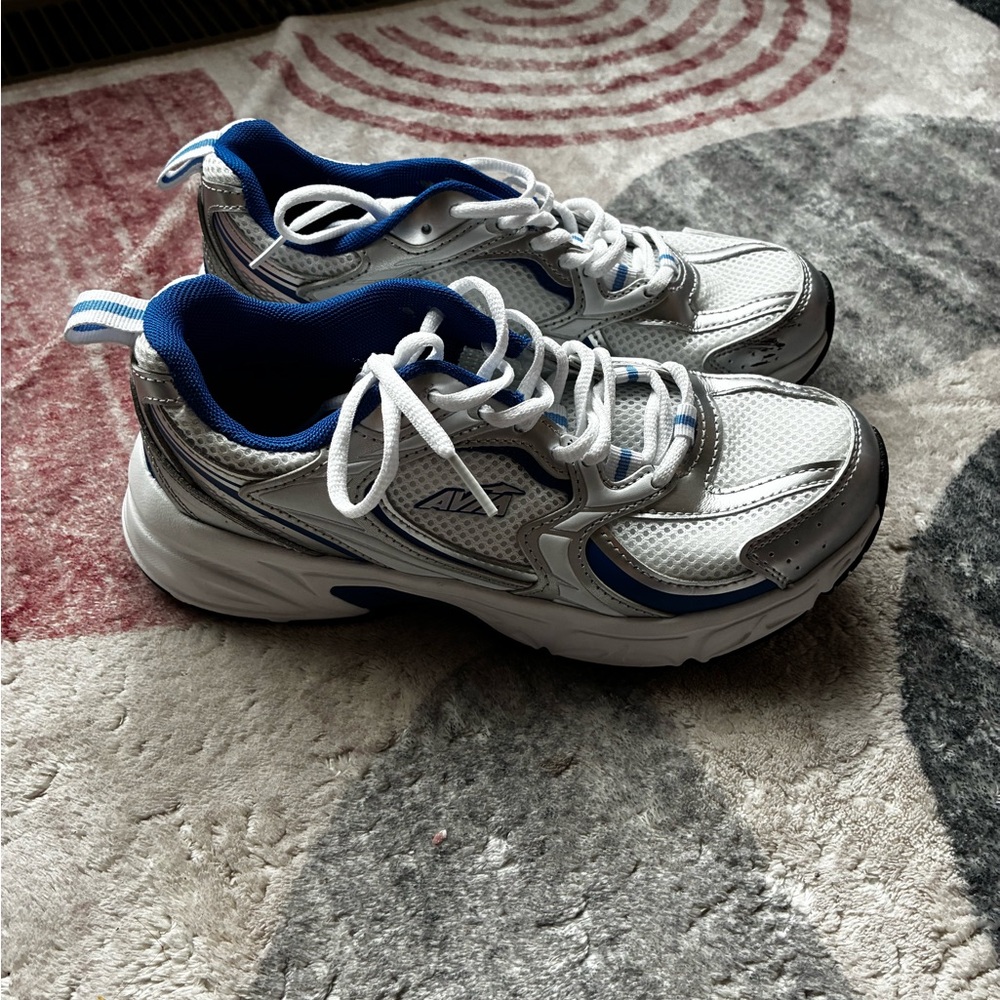 Avia Silver and Blue Running Shoes